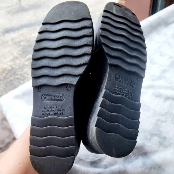 I ♡ Comfort Shoes Hook & Loop Strap Loafer Navy Blue Women's Size 6.5 EUC - Picture 13 of 15